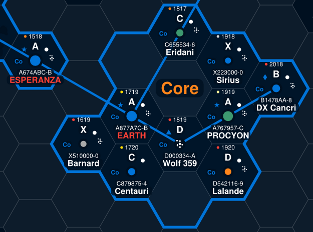 Map of the Core Worlds