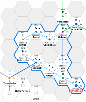 Map of Corridor worlds