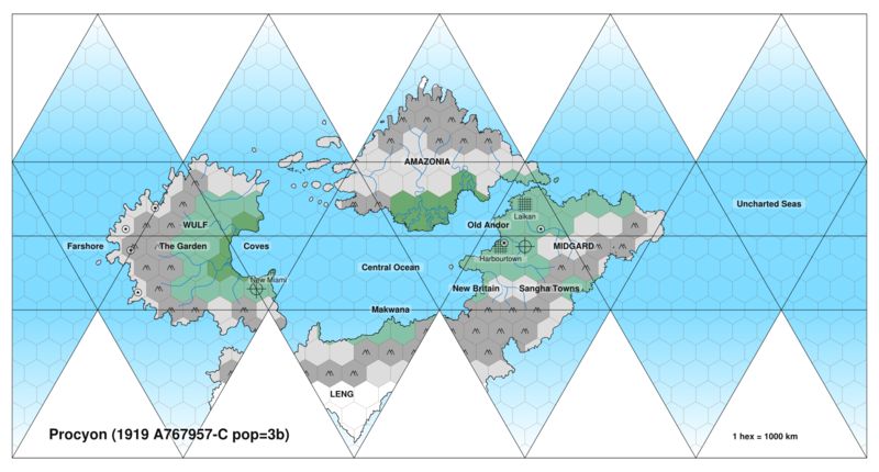 Procyon World Map